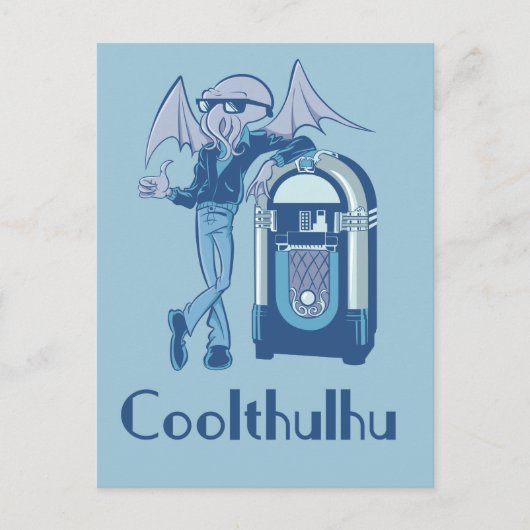 Koelthulhu ( Cool Cthulhu ) Briefkaart (Voorkant)