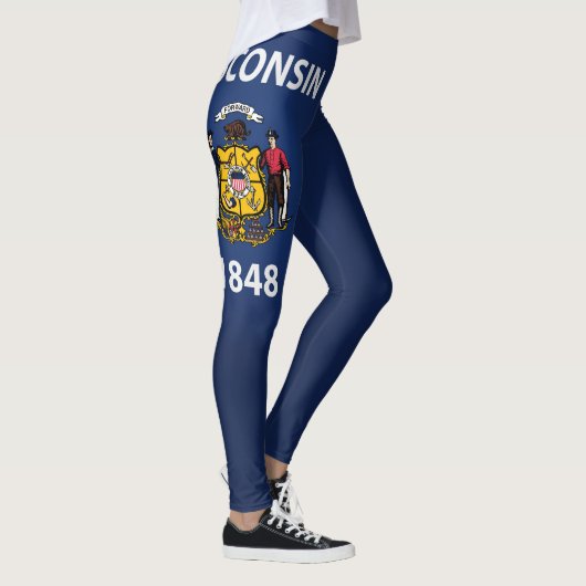 Koeltoestand van de Mode van de vlag van Wisconsin Leggings (Rechts)