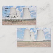 Koeltorens van een kerncentrale visitekaartje (Voorkant / Achterkant)