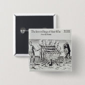 Koelvis Vierkante Button 5,1 Cm (Voorkant /achterkant)