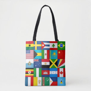 Koelvlaggen van de Mode in de wereld Draagtas