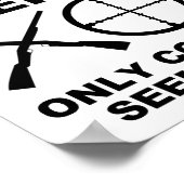 Koelvrouwen houden van jagen op grappig Poster (Hoek)