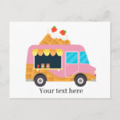 koelwaffer voedingsvrachtwagen tekst toevoegen briefkaart (Voorkant)