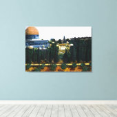 Koepel van de rots, Jeruzalem Canvas Afdruk (Insitu (Houten vloer))