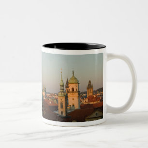 Koepel van de Sint-Franciscuskerk, Praag, Tsjechië Tweekleurige Koffiemok