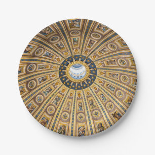Koepel van de Sint-Pietersbasiliek - Vaticaan, Rom Papieren Bordje
