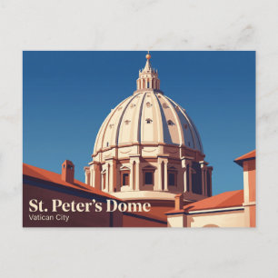 Koepel van Sint-Pieter (Cupola) Vaticaanstad Briefkaart