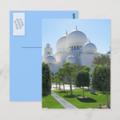 Koepels 1 van de Moskee van Zayed van de sjeik Briefkaart (Voorkant / Achterkant)