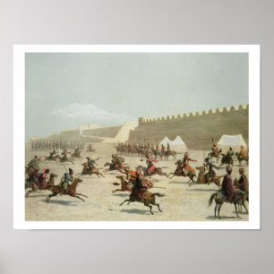 Koerdische en Tatar-strijders in Sadar Abbat, Arme Poster