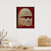 Koerdische kop, Olmec Poster (Keuken)