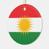 Koerdische vlag keramisch ornament (Links)