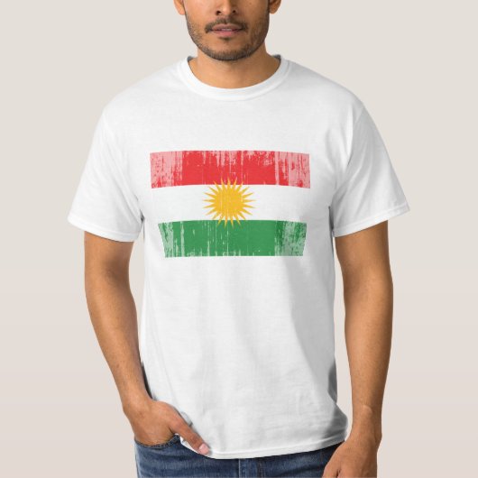 Koerdische vlag t-shirt (Voorkant)