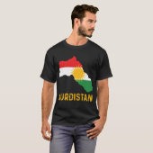 Koerdische vlag van Koerdische inheemse Koerdische T-shirt (Voorkant volledig)