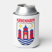 Koerdische wapenschild - DENEMARKEN Blikjeskoeler (Blikje Voorkant)