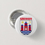 Koerdische wapenschild - DENEMARKEN Ronde Button 3,2 Cm (Voorkant /achterkant)
