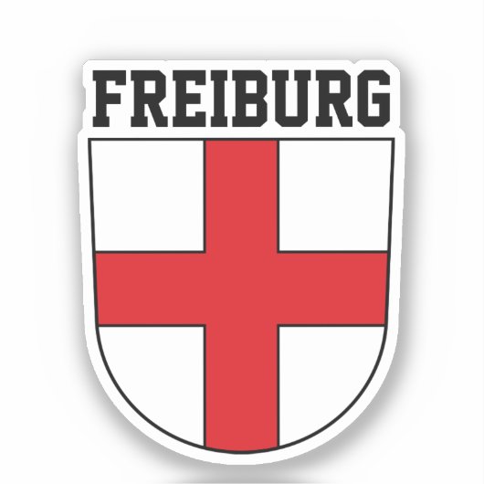 Koerdische wapenschild Freiburg im Breisgau - DUIT Sticker (Voorkant)