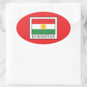 Koerdistan Ovale Sticker (Tas)