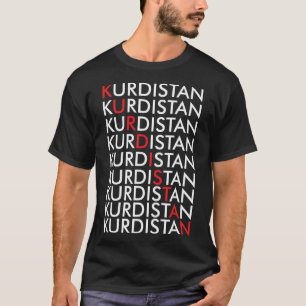 Koerdistan Retro Kurden Erbil in Irak T-shirt