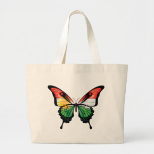 Koerdistan Swallowtail Vlinder Vlag Grote Tote Bag