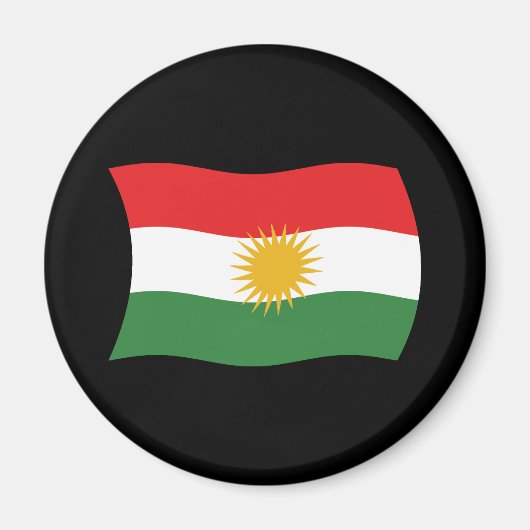 Koerdistan Vlag Magneet (Voorkant)