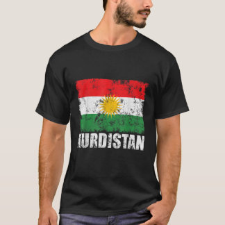 Koerdistan Vlag Rojava Koerdische Grappige Koerden T-shirt