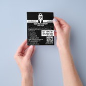 Koerier bromfiets Logo, koeriersdienst Adverteren Flyer (Hand)