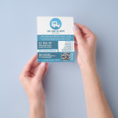 Koerier levering Logo, koerier service Adverteren Flyer (Hand)