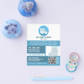 Koerier levering Logo, koerier service Adverteren Flyer (Enkel)