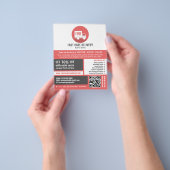 Koerier levering Logo, koerier service Adverteren Flyer (Hand)