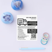 Koeriersvrachtwagen Logo, de Koeriersdienst Advert Flyer (Enkel)