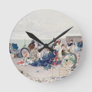 Koers op Yport, 1878 (olie op canvas) Ronde Klok