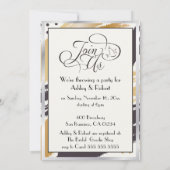 Koesschoenen | Moderne typografie van verf Kaart (Achterkant)