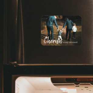 Koester elk moment Quote Family Photo Magneet