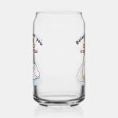 Koester je passies - een gezellige konijnenherinne blikvorm glas (Links)