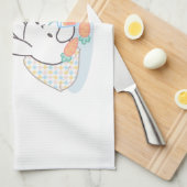 Koester je passies - een gezellige konijnenherinne theedoek (Quarter Fold)