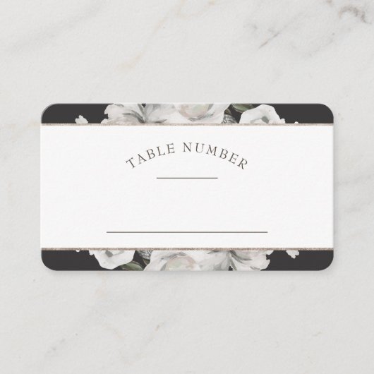 Koesteren Roos Zitten Tafel Nummer Plaatskaartje (Voorkant)