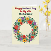 Koesterende Moederdag Bloem Kaart (Gele Bloem)