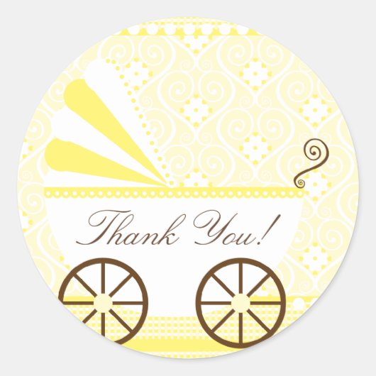koetsDank u Baby shower Sticker (Voorkant)