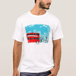 Koetters wachten op bushalte t-shirt