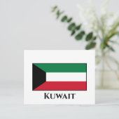 Koeweit Flag Briefkaart (Staand voorkant)