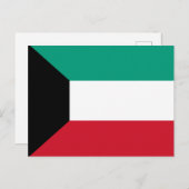 Koeweit Flag Briefkaart (Voorkant / Achterkant)