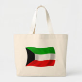Koeweit Flag Canvas tas (Voorkant)
