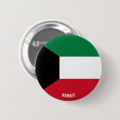 Koeweit Flag Cute Patriotic Ronde Button 5,7 Cm (Voorkant /achterkant)