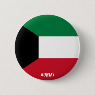 Koeweit Flag Cute Patriotic Ronde Button 5,7 Cm