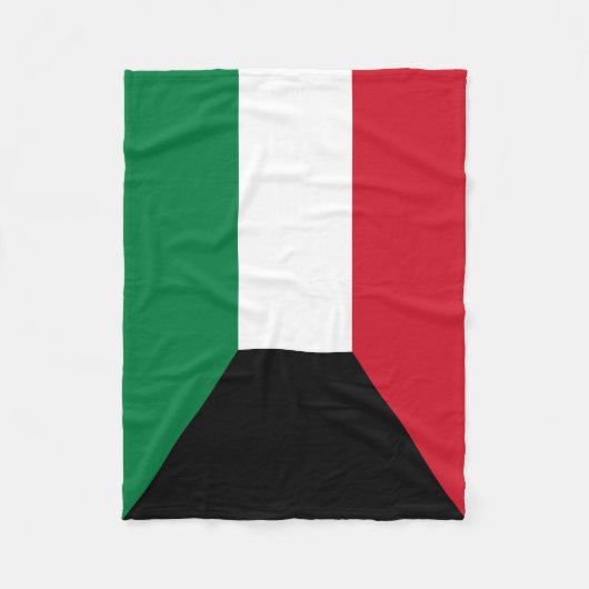 Koeweit Flag Fleece Deken (Voorkant)