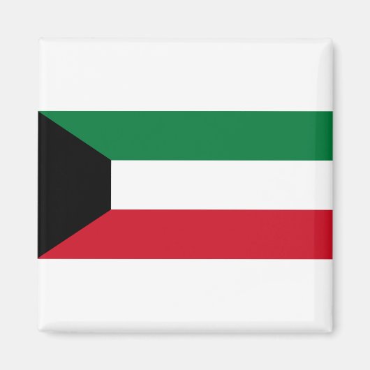 Koeweit Flag Magneet (Voorkant)