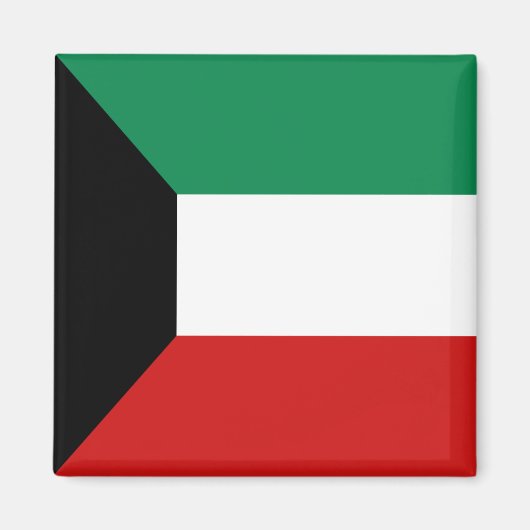 Koeweit Flag Magnet Magneet (Voorkant)