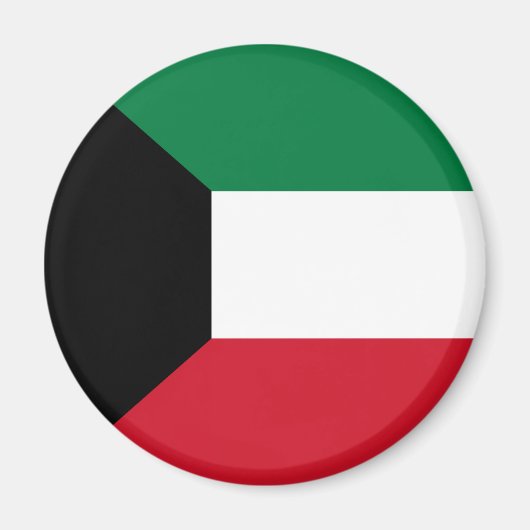 Koeweit Flag Magnet Magneet (Voorkant)