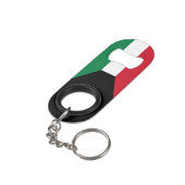 Koeweit Flag Mini Flessenopener (Achterkant Gekanteld)