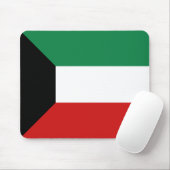 Koeweit Flag Mousepad Muismat (Met muis)